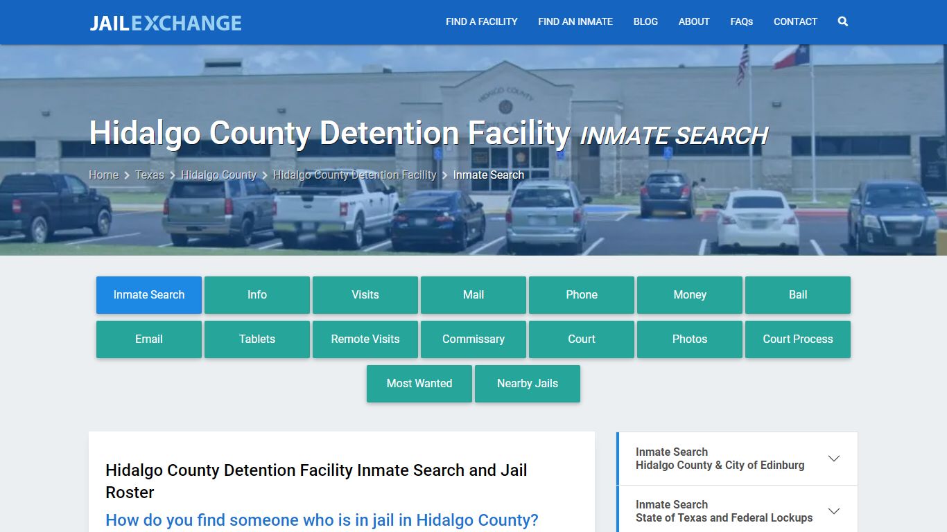 Hidalgo County Detention Facility Inmate Search - Jail Exchange
